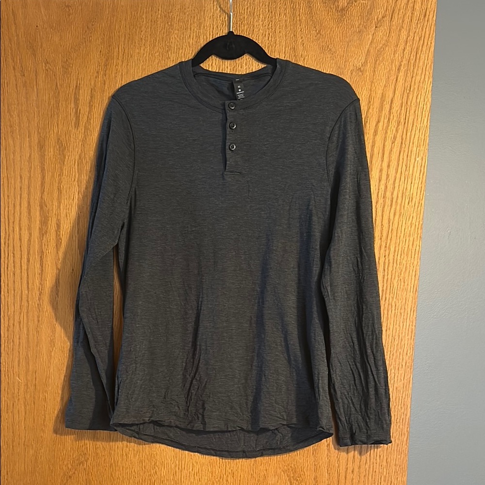 Lululemon Dark Gray Long Sleeve Henley